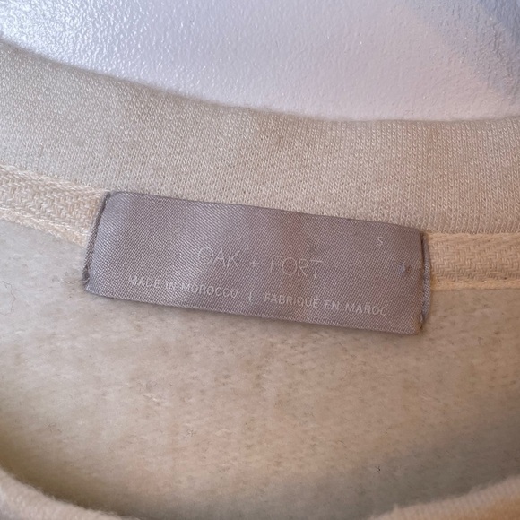 OAK + FORT - Oversized Cream Coloured Crewneck - Picture 4 of 4